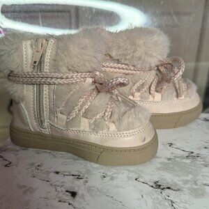 Ming Faux Fur Winter Kids Boots – Blush